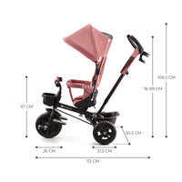Thumbnail for Tricicleta Copii Kinderkraft Aveo, Rose Pink, +1 an
