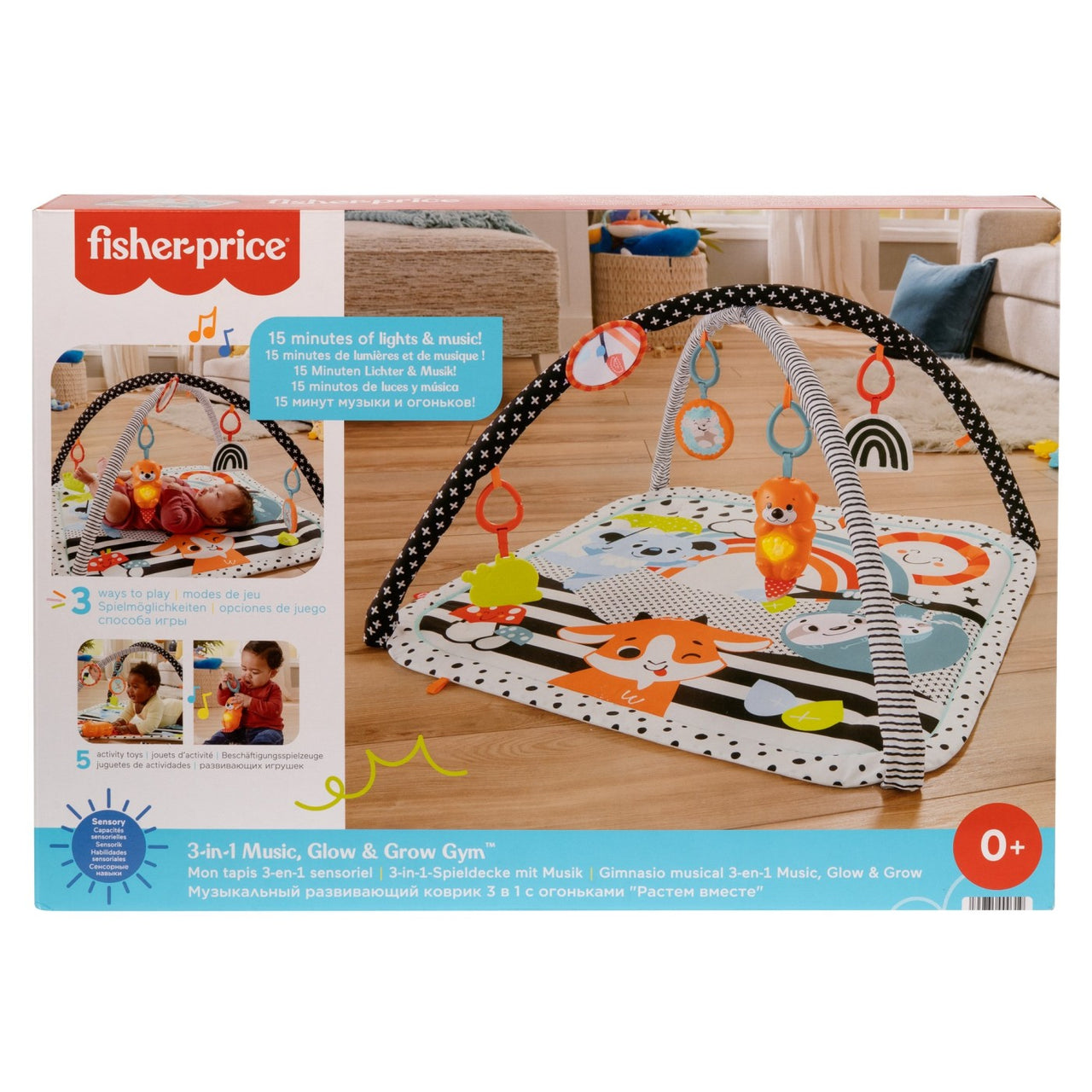 Saltea Muzicala 3 In 1 Cu Centru De Activitati pentru Bebeluși, Fisher Price, 0-1 an