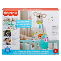 Thumbnail for Carusel muzical 3 în 1 pentru patul bebelușilor, Fisher Price, 0-1 an