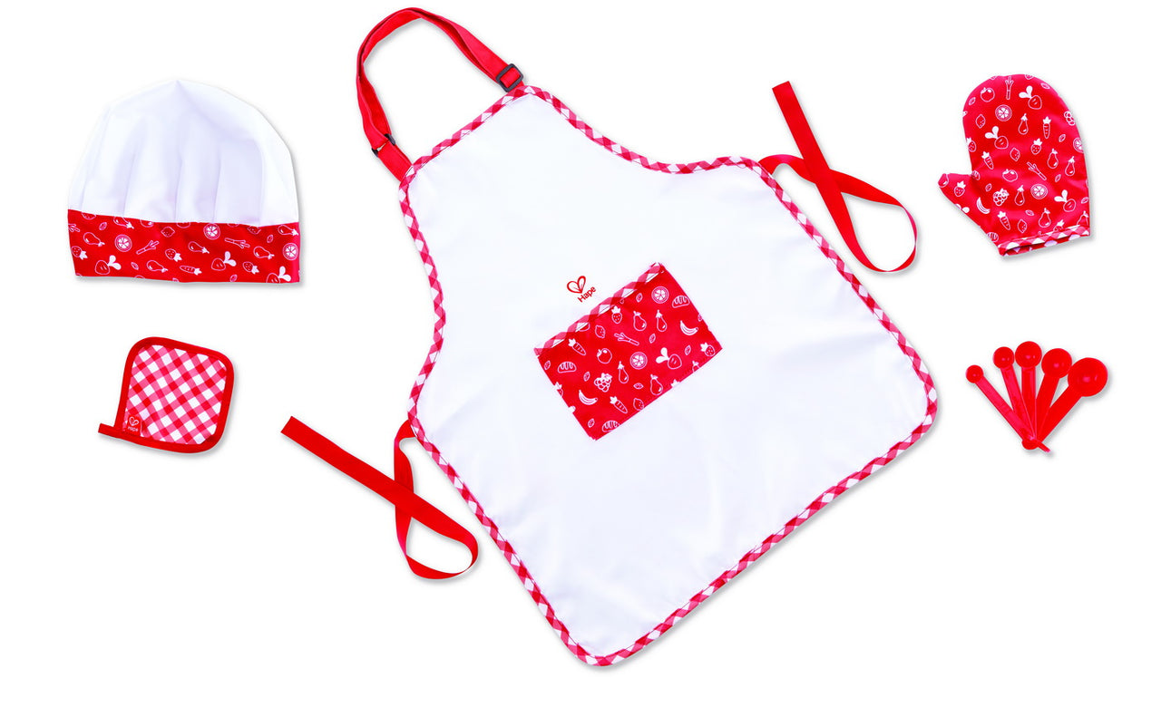 Set joc de rol micul bucătar, 5 piese, Hape, +3 ani