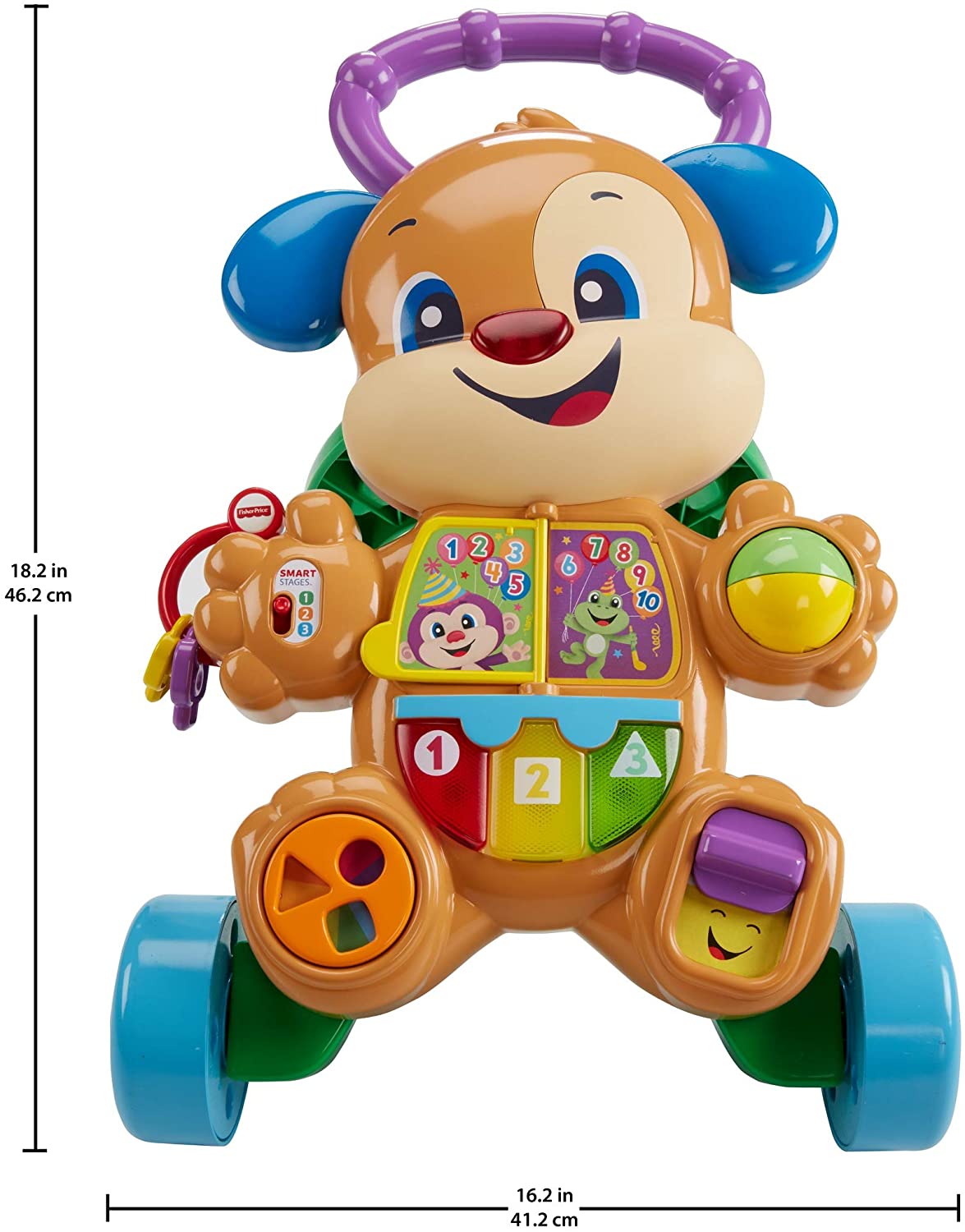 Antemergator cățelușul interactiv în limba romană, Fisher Price , 0-1 an