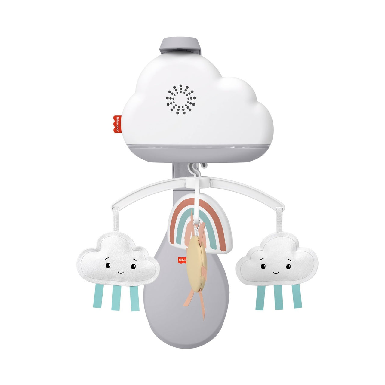 Carusel muzical 2 în 1 pentru patul bebelușilor, Fisher Price, 0-1 an