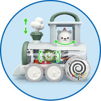 Thumbnail for Jucarie locomotiva cu aburi, Hola Toys, Alb, +6 luni