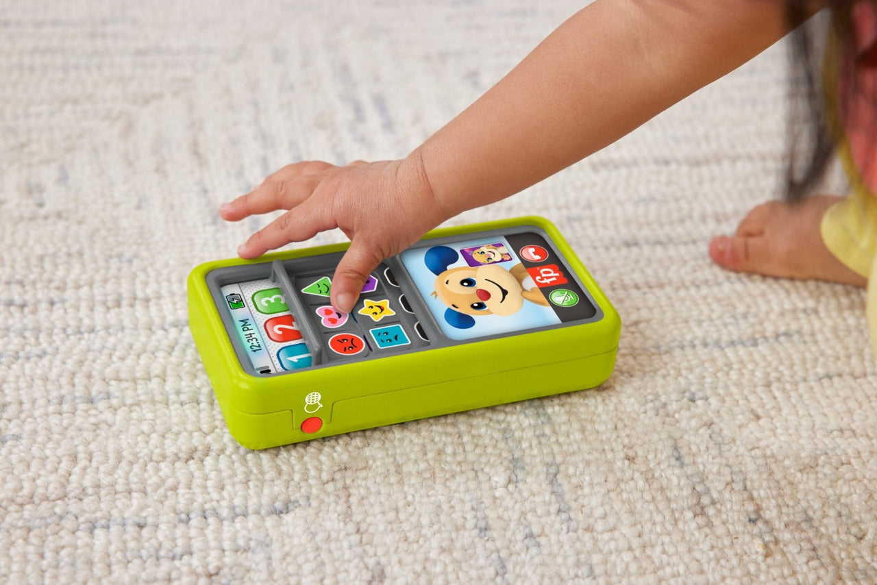 Jucărie telefon inteligent 2 în 1  în limba română, Fisher Price, +1 an