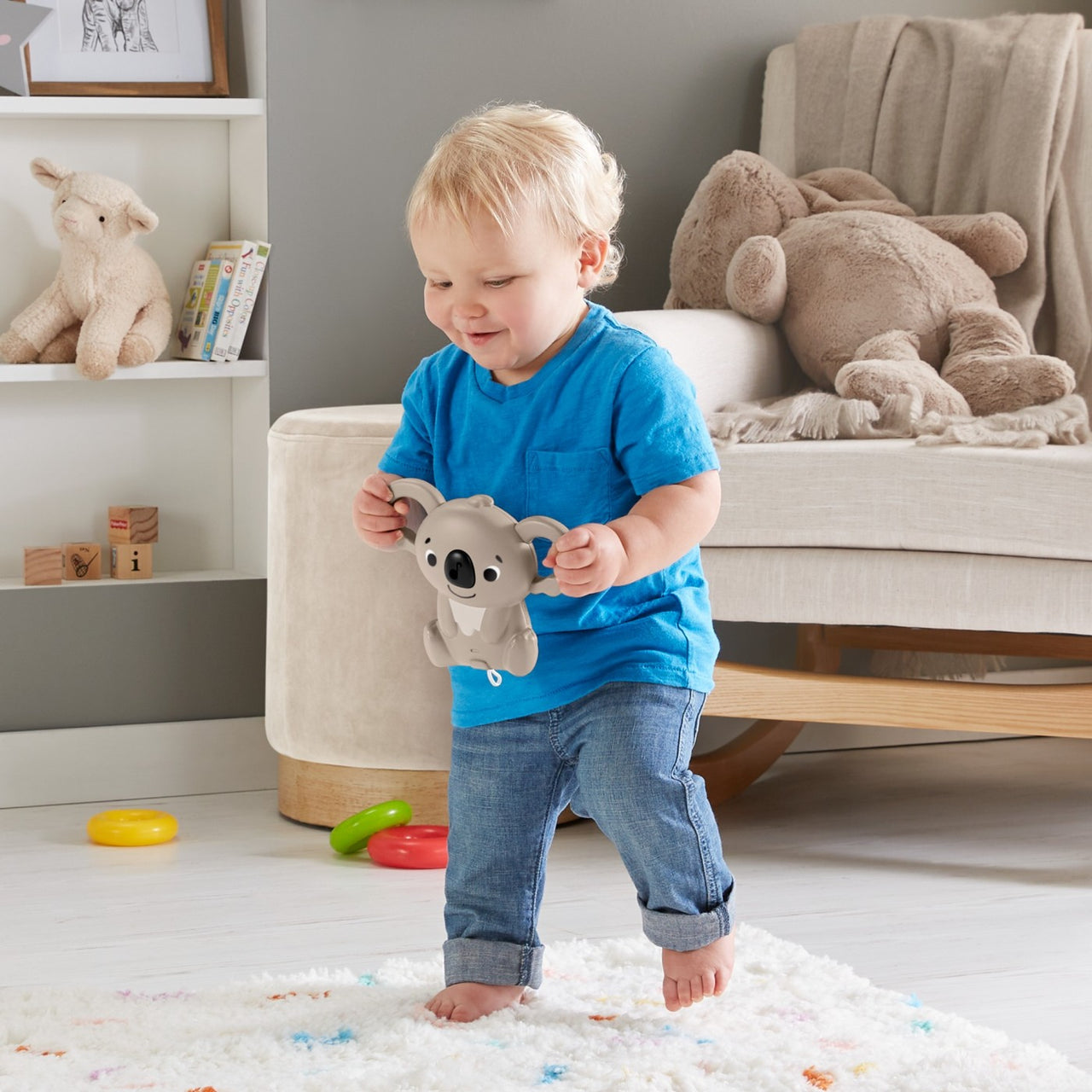 Carusel muzical 3 în 1 pentru patul bebelușilor, Fisher Price, 0-1 an