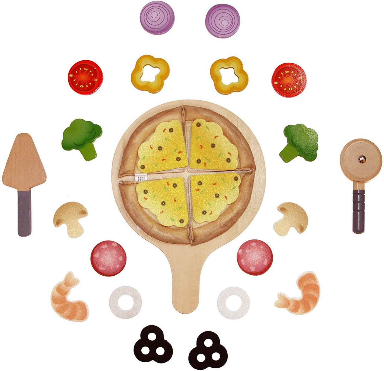 Set joc de rol din lemn pizza perfectă, Hape, +3 ani