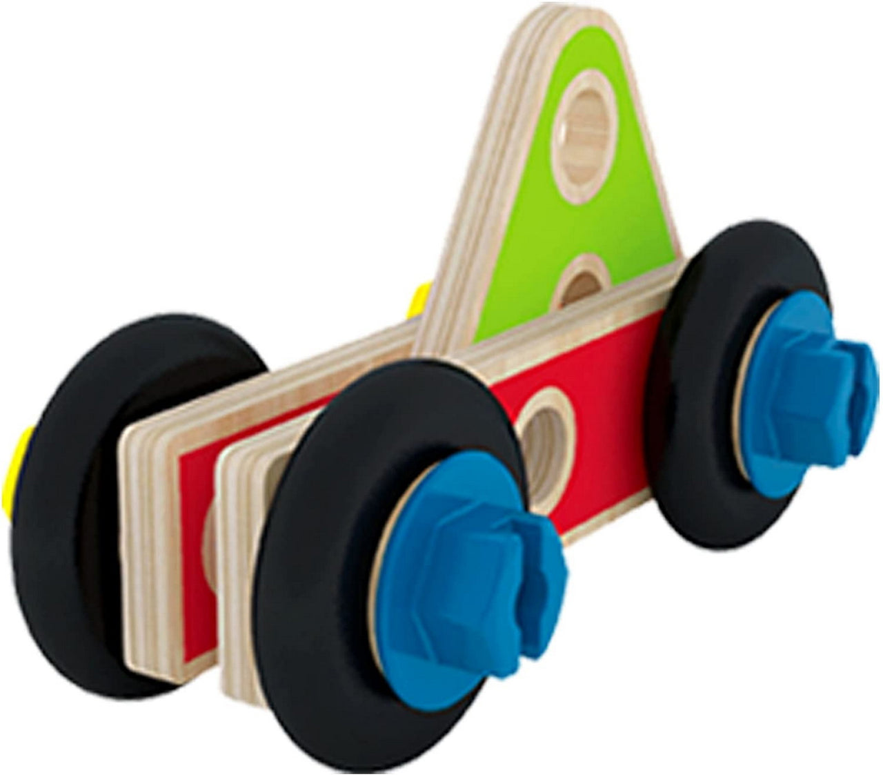 Set construcție din lemn, 42 de piese, Hape, +3 ani