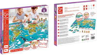 Thumbnail for Joc și Puzzle 2-In-1 Turul Lumii cu 105 piese, Hape, +5 ani