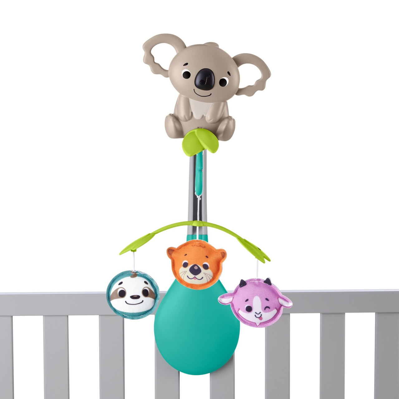 Carusel muzical 3 în 1 pentru patul bebelușilor, Fisher Price, 0-1 an