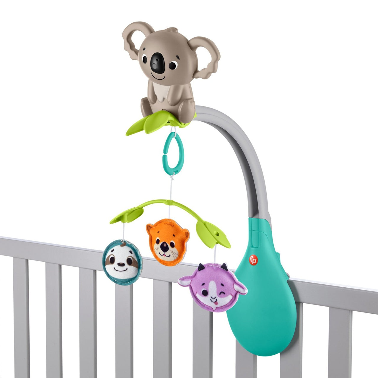Carusel muzical 3 în 1 pentru patul bebelușilor, Fisher Price, 0-1 an