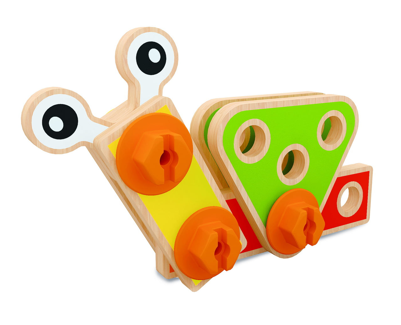 Set construcție din lemn, 42 de piese, Hape, +3 ani