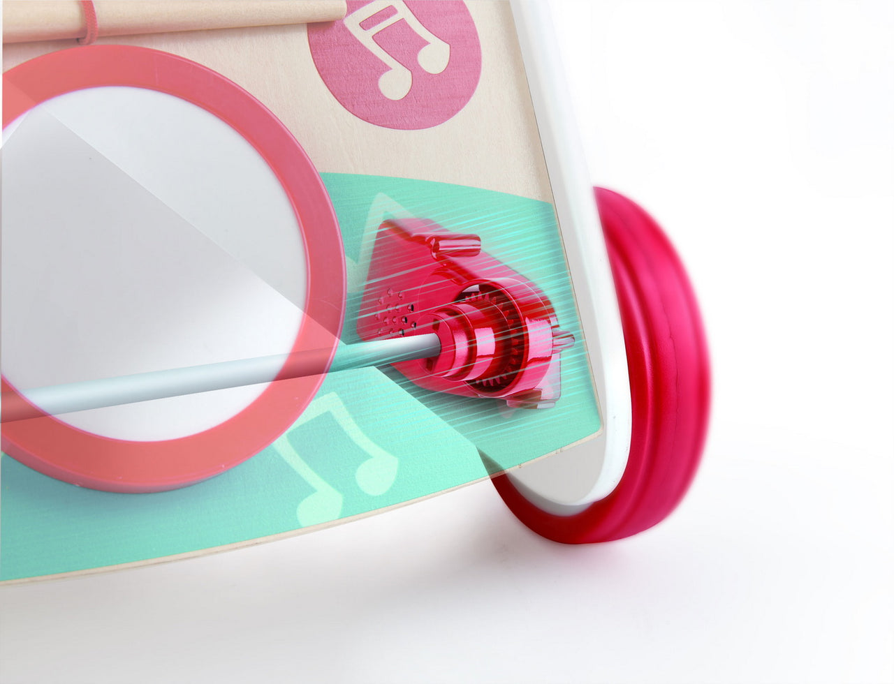 Antepremergator muzical din lemn, Hape, 0-1 an