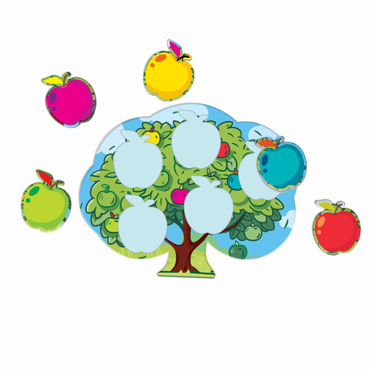 Joc educativ de potrivit formele destinat copiilor intre 2 si 4 ani pentru a le dezvolta spiritul de observatie.