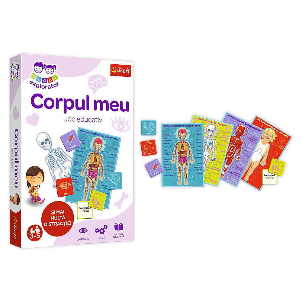Joc educativ Corpul meu, Micul Explorator, Trefl, +3 ani
