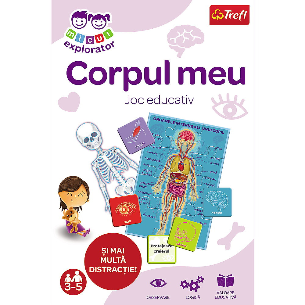 Joc educativ Corpul meu, Micul Explorator, Trefl, +3 ani